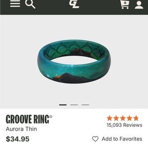 Groove Ring Aurora Thin Women's Jewelry Ring